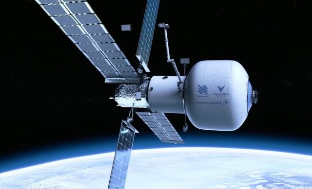 depiction of Starlab in above the earth