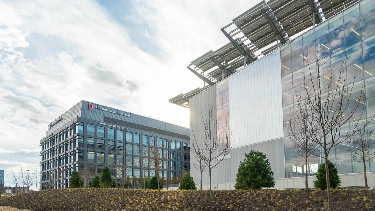 The Pelotonia Research Center and EAIC buildings in Carmenton